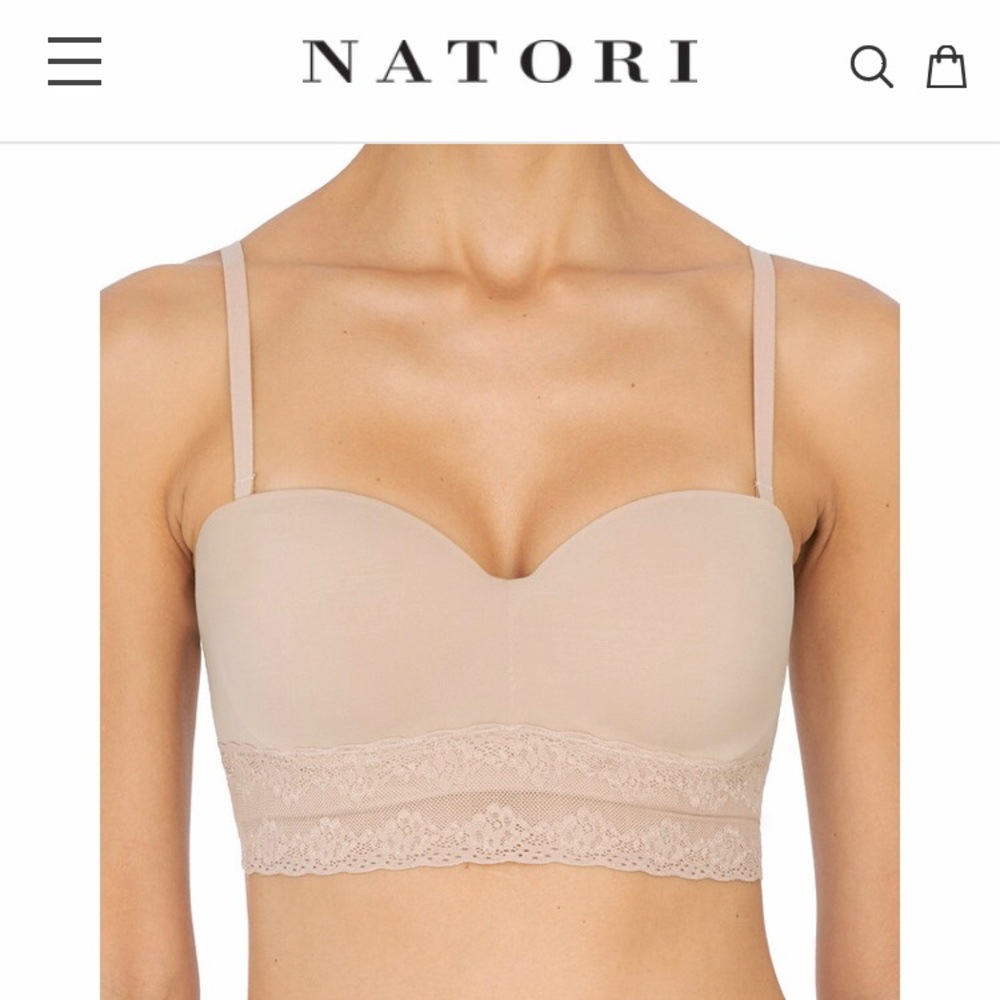 NWT Natori Pure Bliss strapless bra